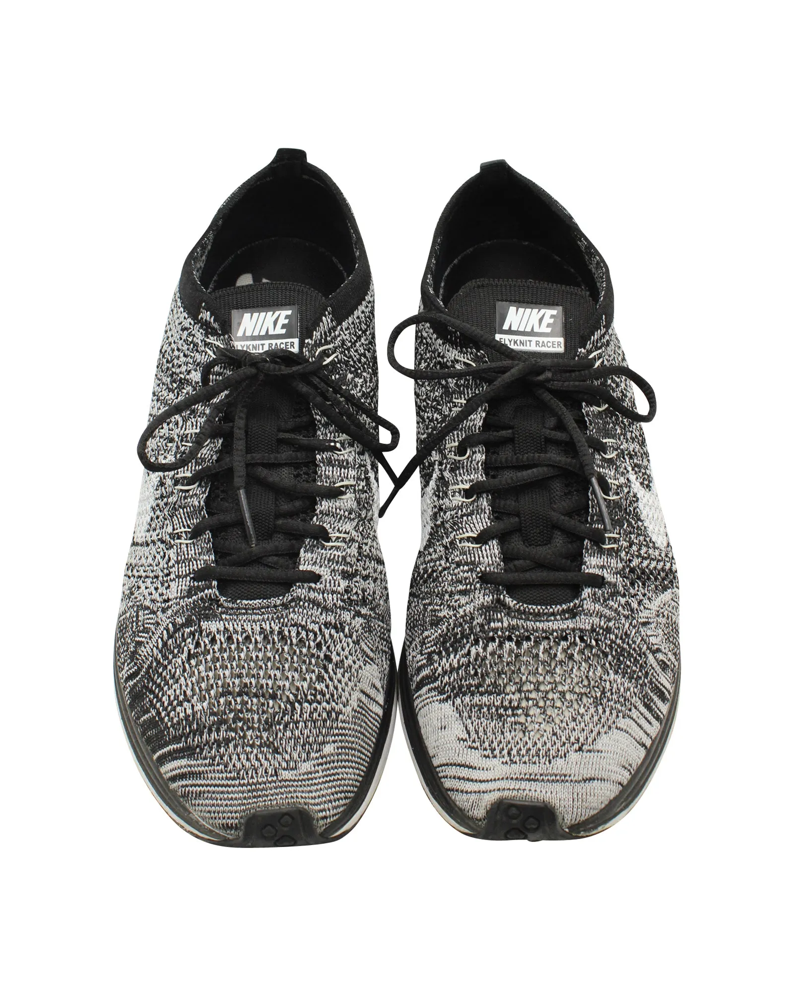 Nike Flyknit Racer Sneaker in Oreo Grey Synthetic