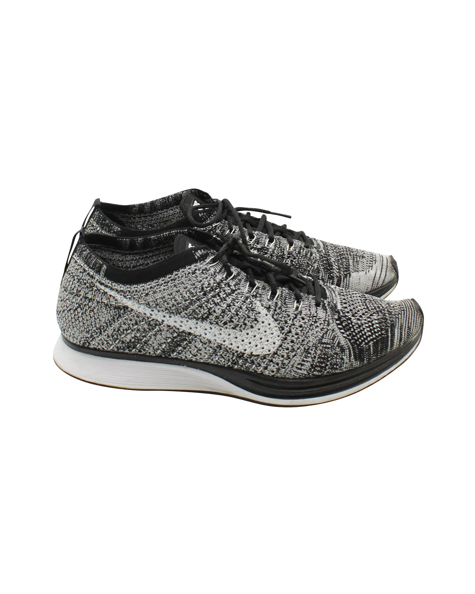 Nike Flyknit Racer Sneaker in Oreo Grey Synthetic