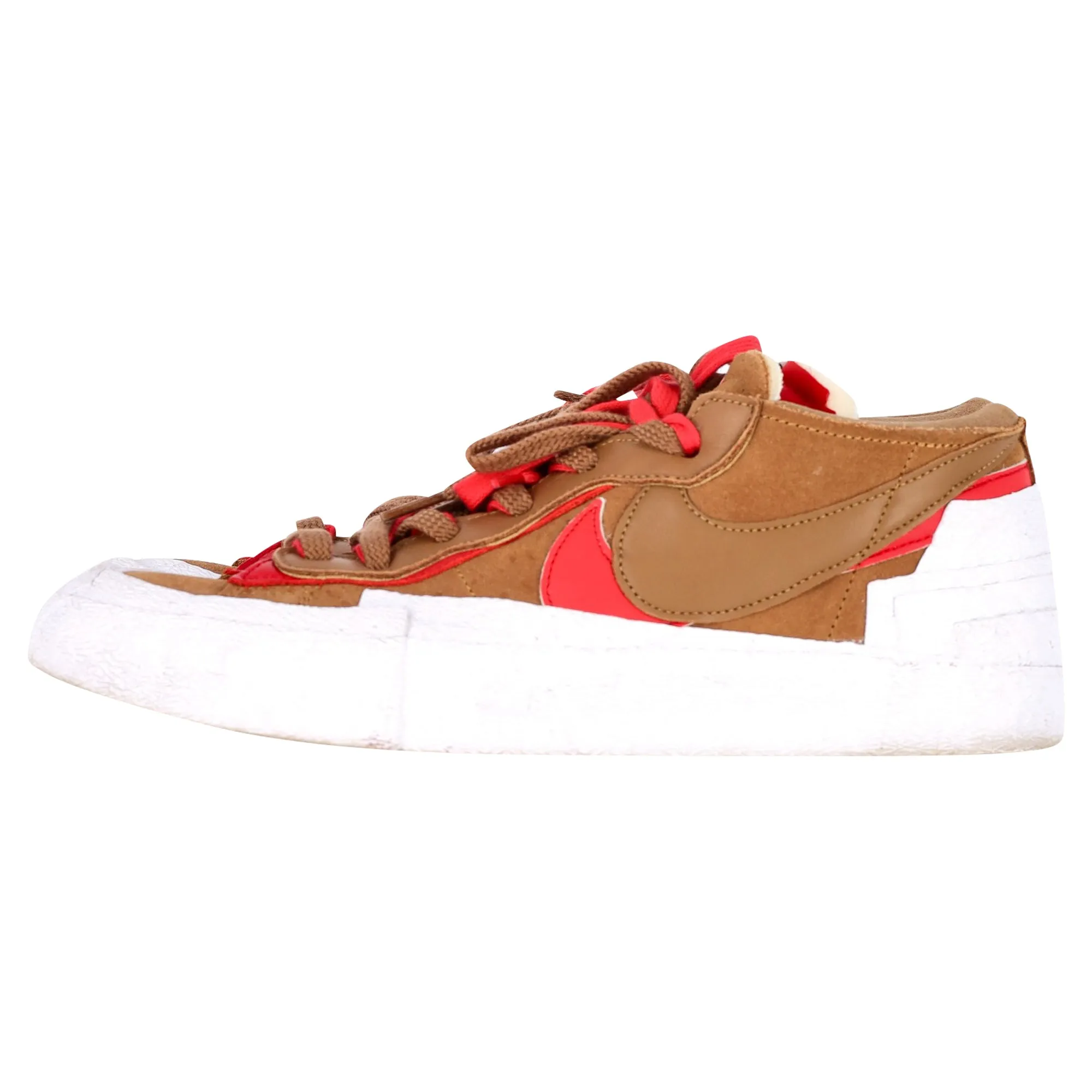 Nike x Sacai Blazer Low Sneakers in Brown Leather