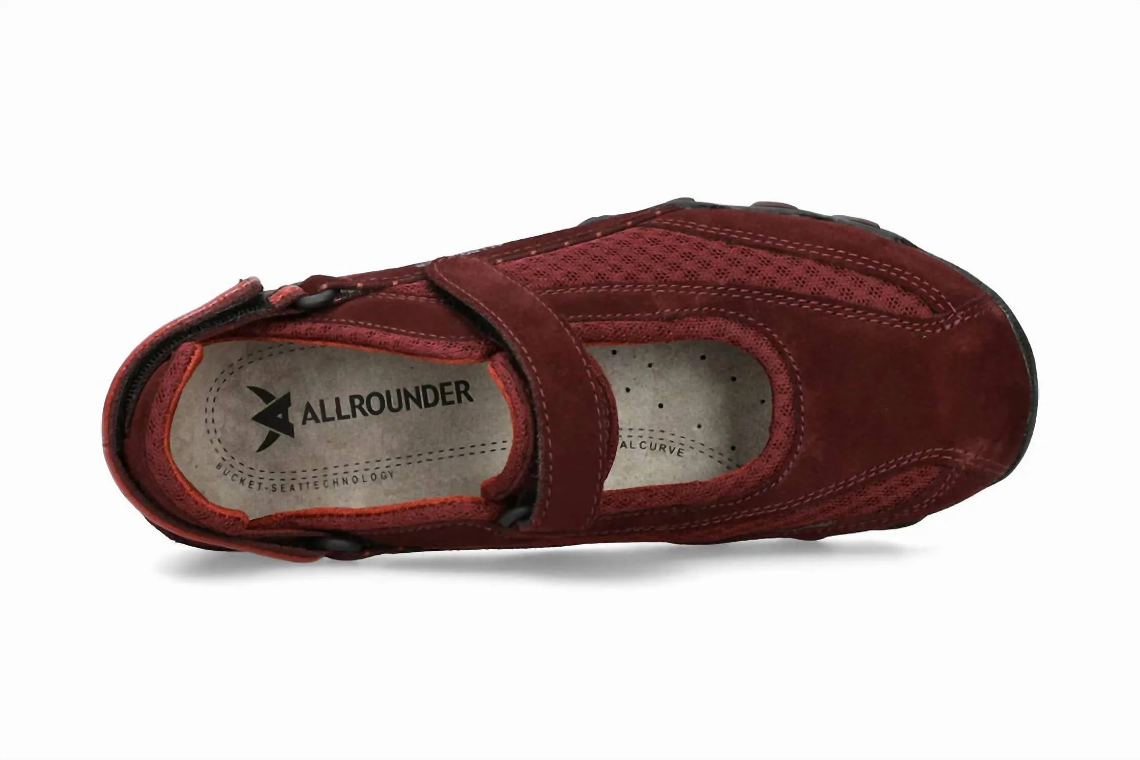Niro Rugged Mary Jane In Burgundy
