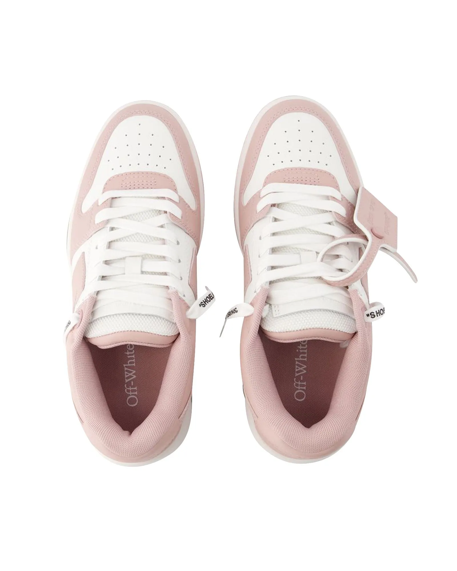 Out Of Office Sneakers - Off White - Leather - White/Pink