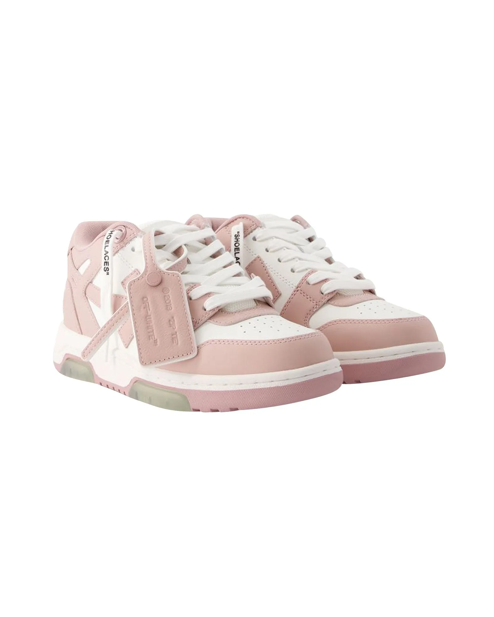 Out Of Office Sneakers - Off White - Leather - White/Pink