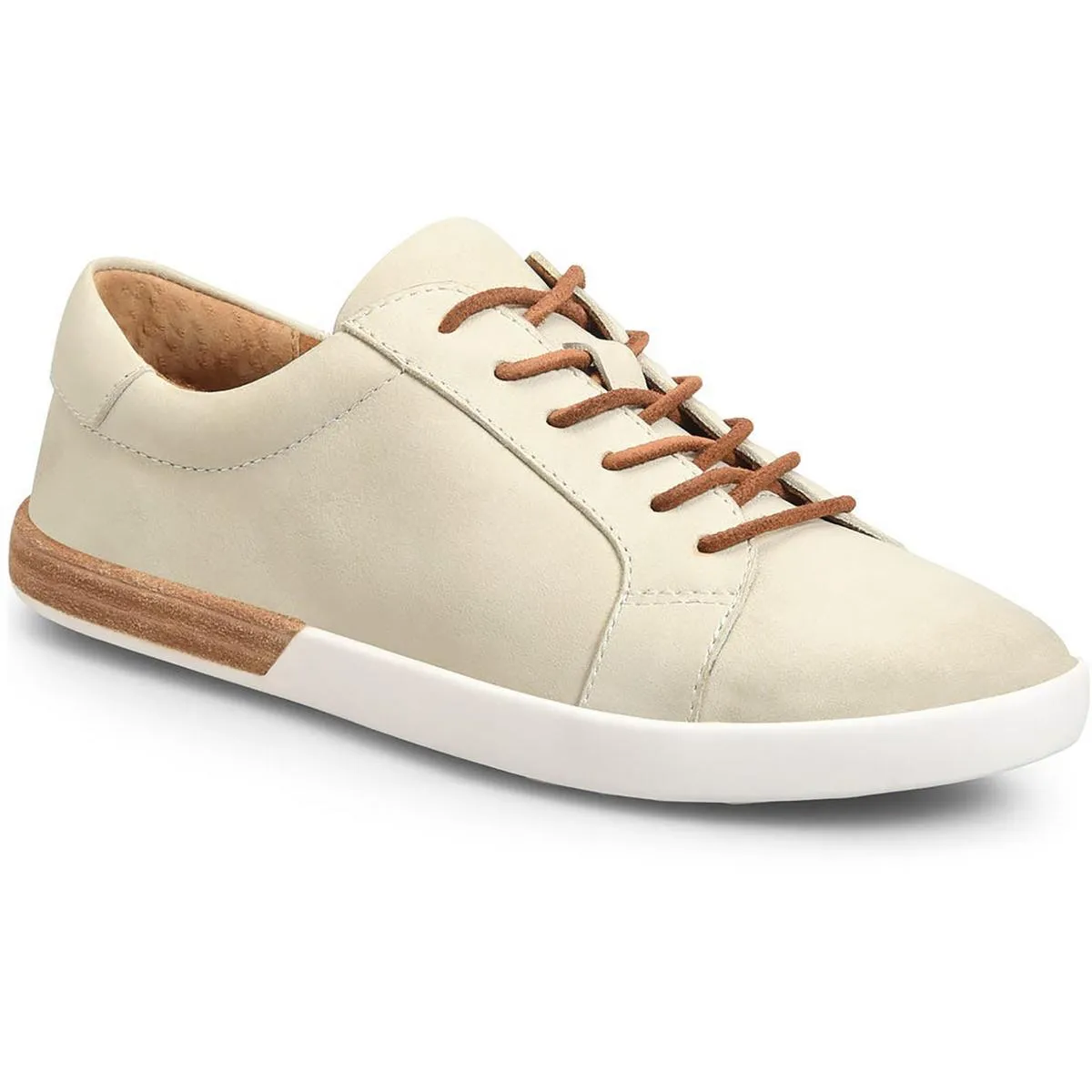 PAISLEE Womens Cushioned Footbed Leather Casual And Fashion Sneakers