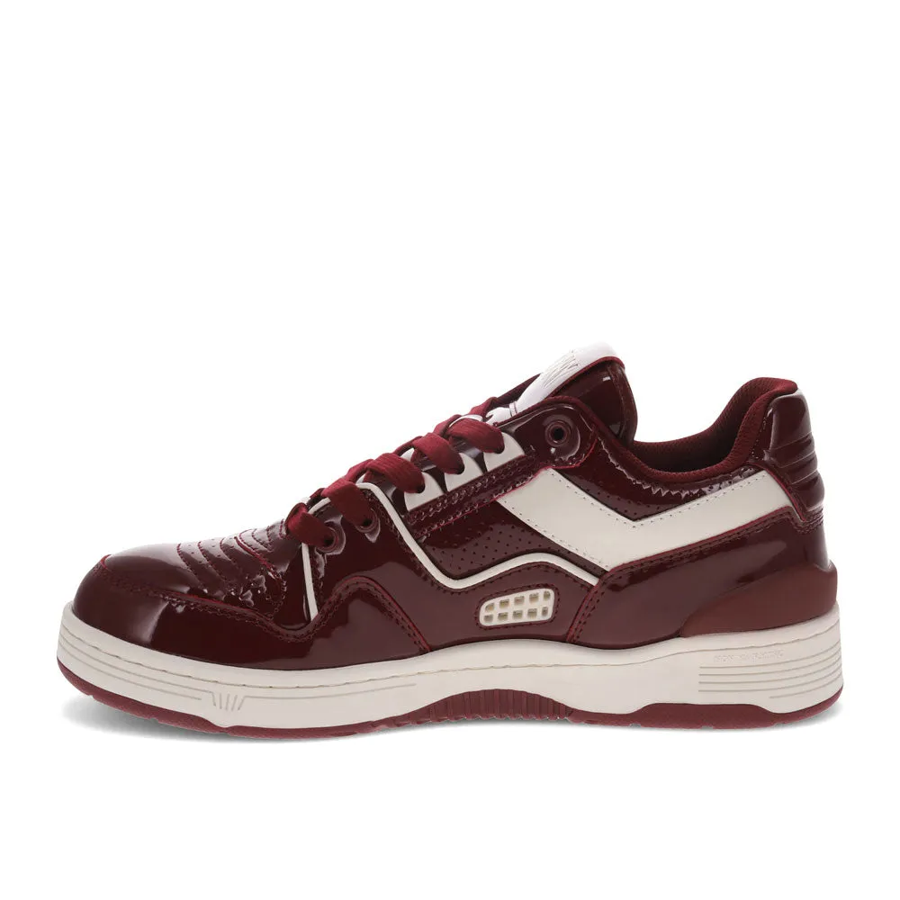 PONY Mens M100 Low Patent Genuine Leather Premium Lace Up Athletic Sneaker Shoe