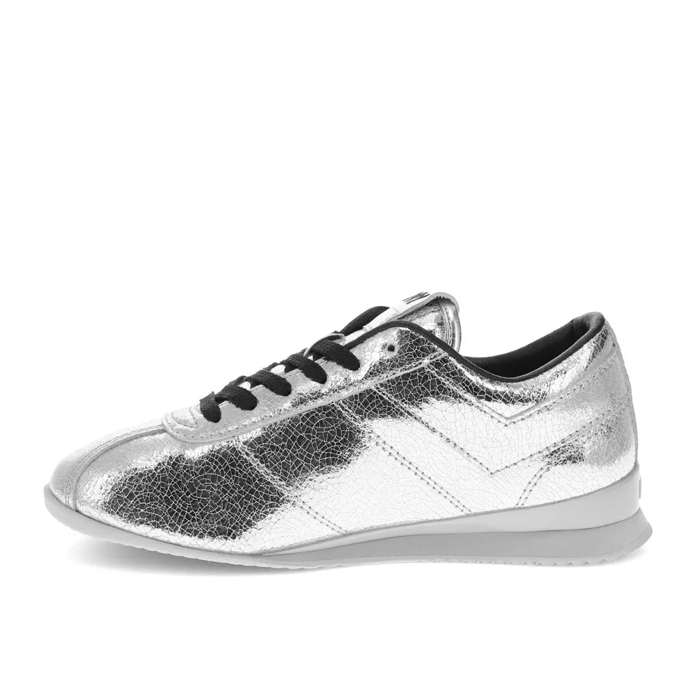 PONY Womens KO-Low Vintage Metallic Genuine Leather Premium Lace Up Athletic Sneaker Shoe