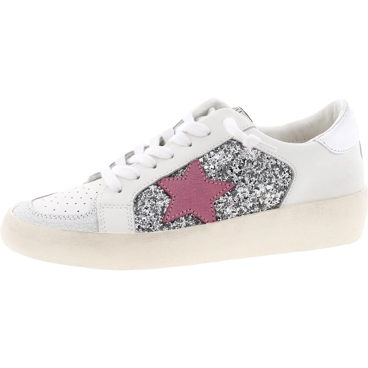 Quinn Womens Glitter Manmade Casual and Fashion Sneakers