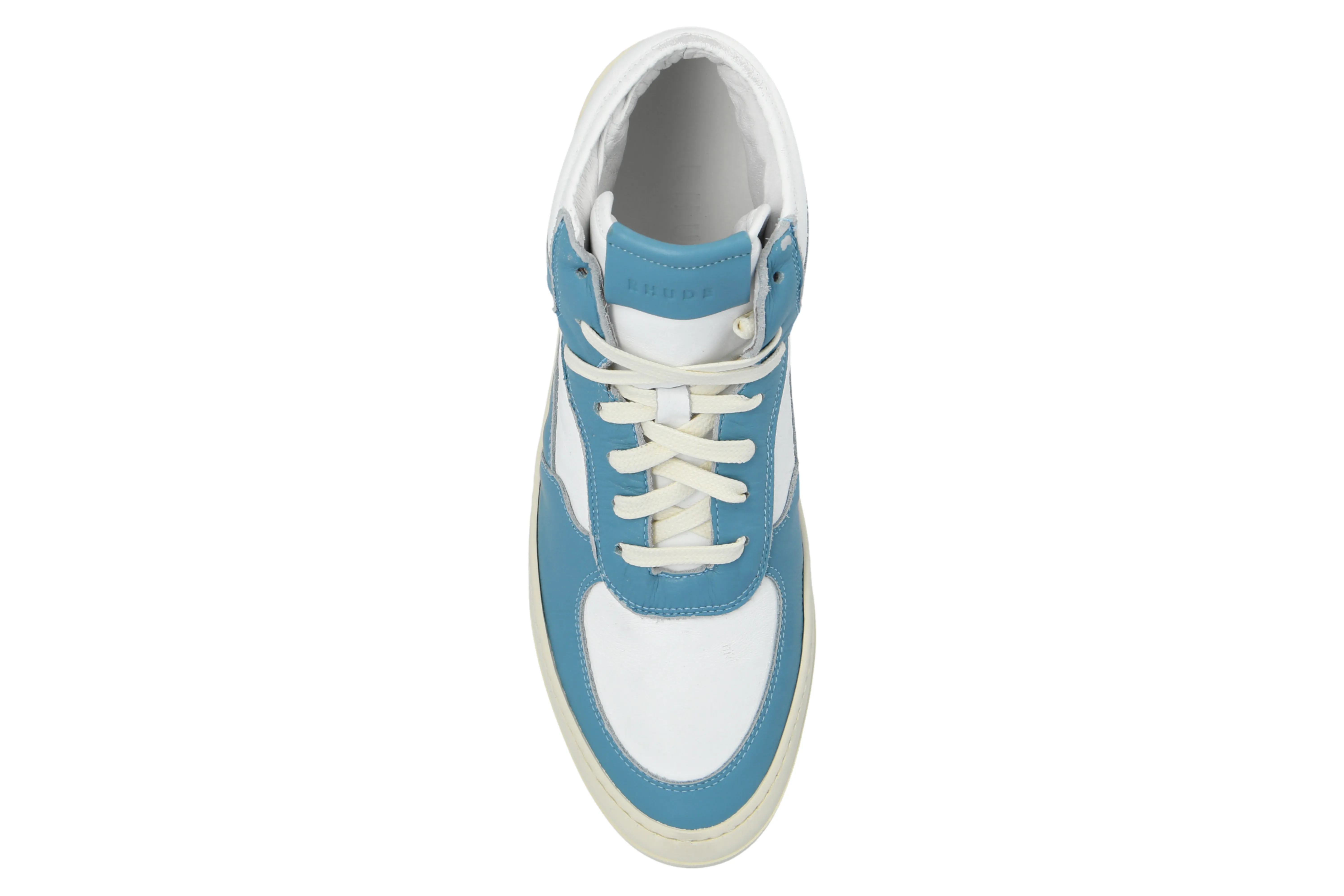 Rhude New Mens High Top Sneakers In Blue