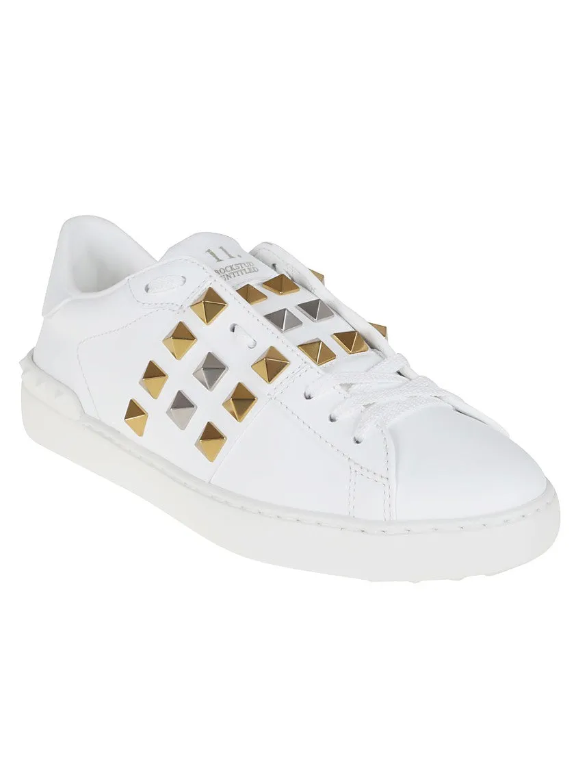 Rockstud Untitled Sneaker In Calfskin