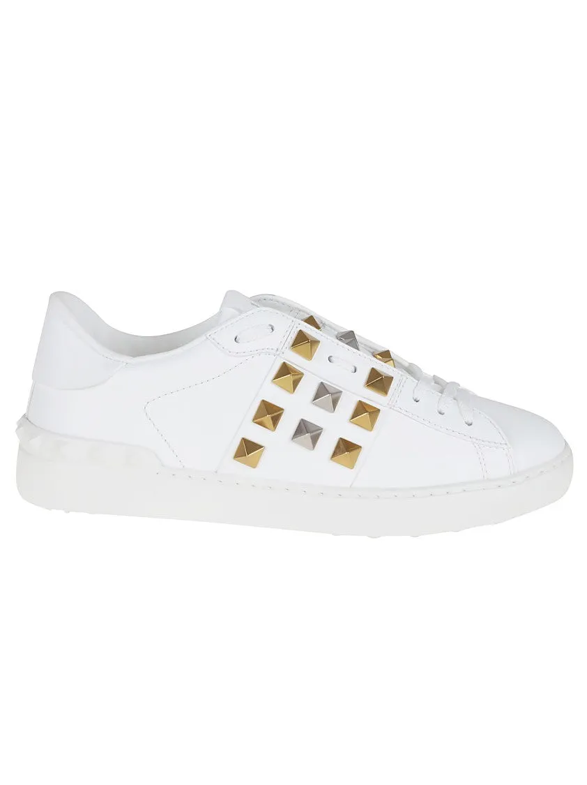 Rockstud Untitled Sneaker In Calfskin