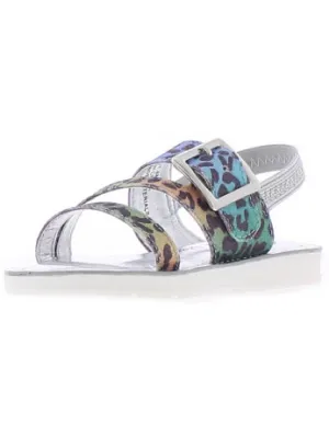 Roxy Girls Toddler Animal Print Slingback Sandals