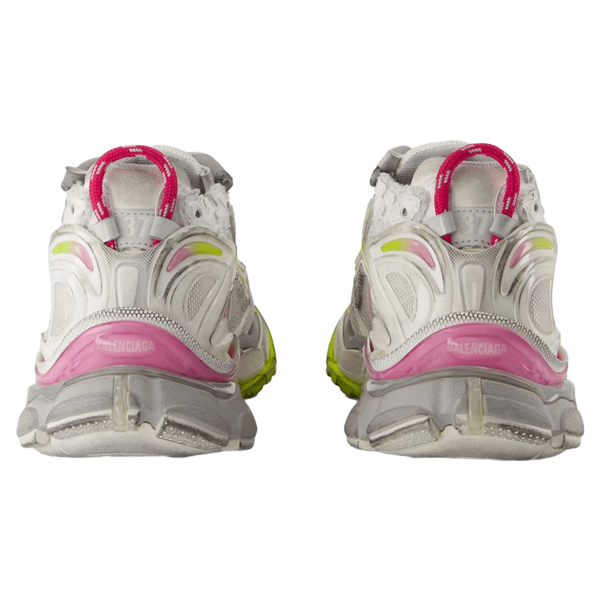 Runner Gradient Sneakers - Balenciaga - Synthetic - White