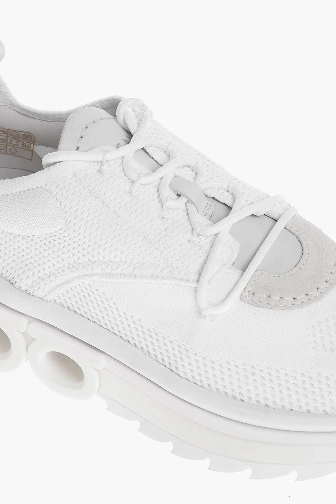 Salvatore Ferragamo Knitted Nima Low-Top Sneakers