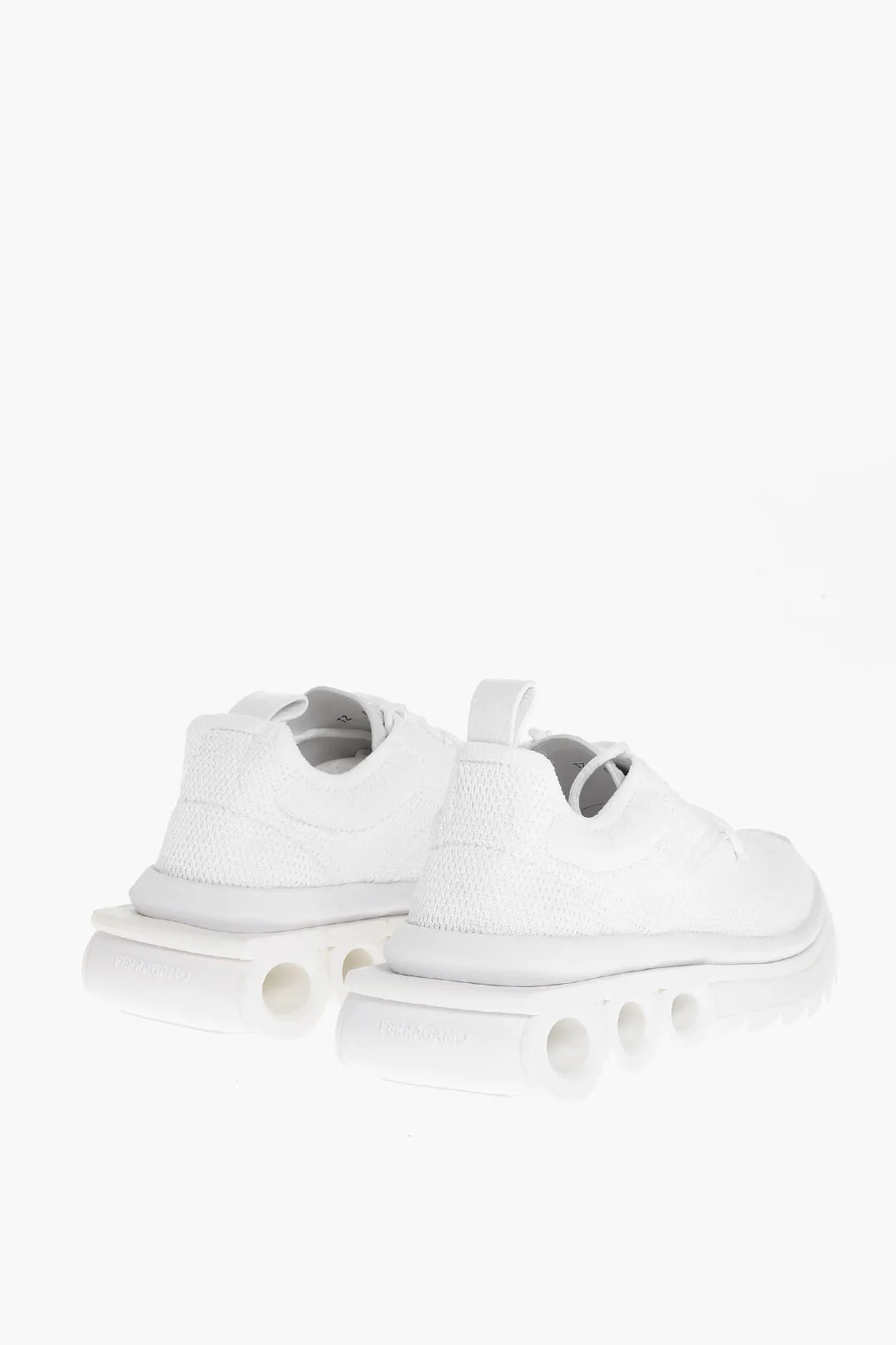 Salvatore Ferragamo Knitted Nima Low-Top Sneakers