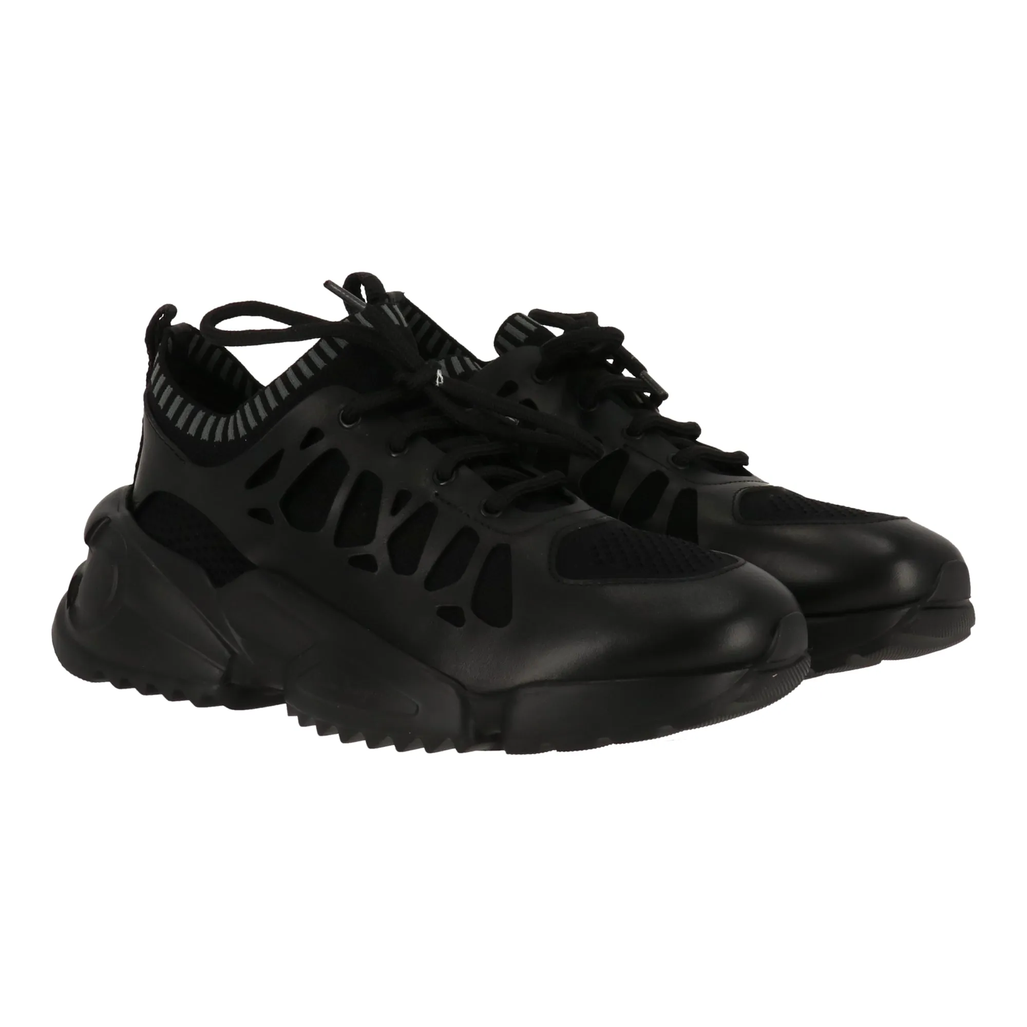 Salvatore Ferragamo Womens Black Sneaker