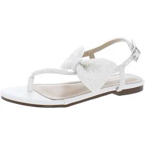 Sasha Girls Embellished Thong Ankle Strap