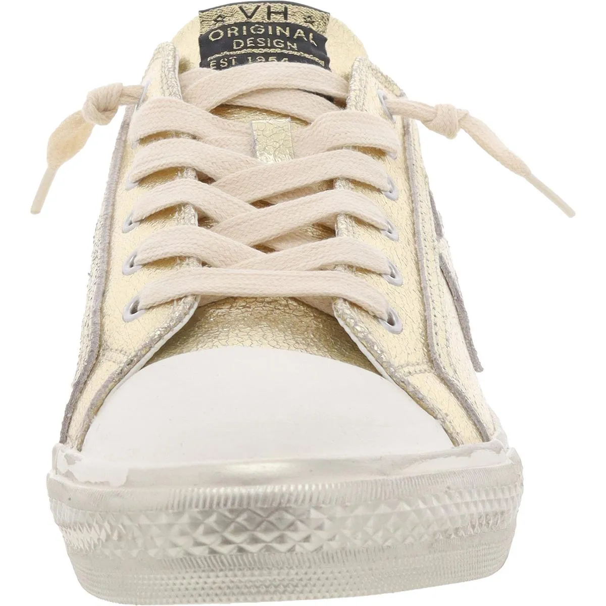 Shine Womens Leather Distressed Casual And Fashion Sneakers
