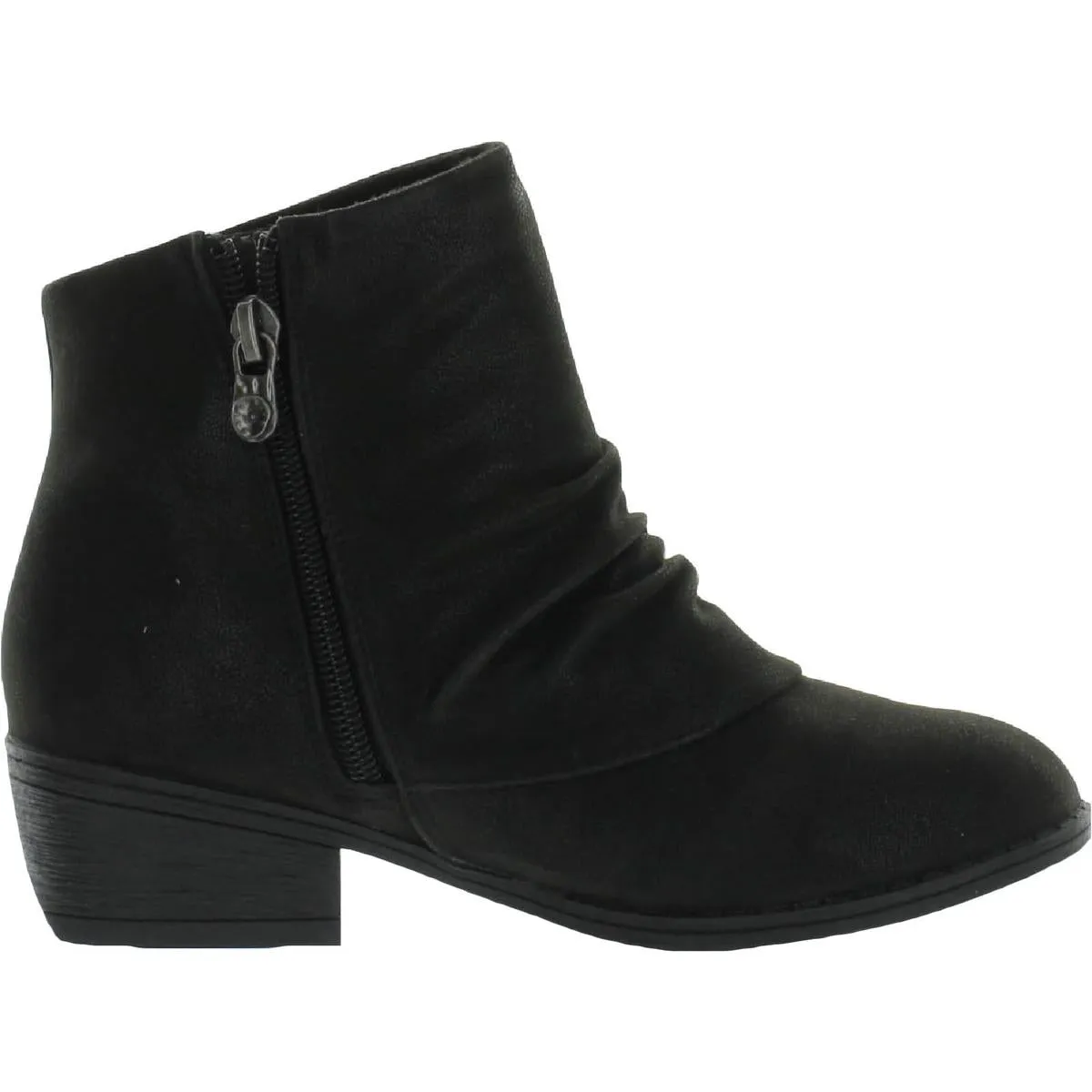 Siggy Girls Block Heel Zipper Ankle Boots