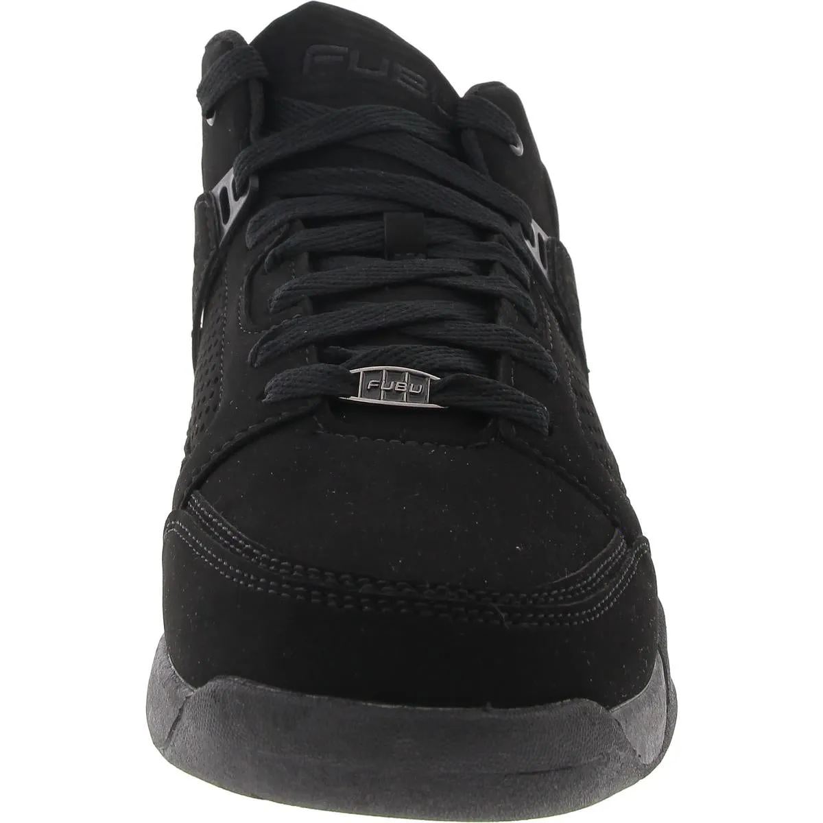 Sintetico Mens Faux Leather Perforated Fashion Sneakers