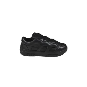 Sneakers In Black Brushed Leather Danilo Paura