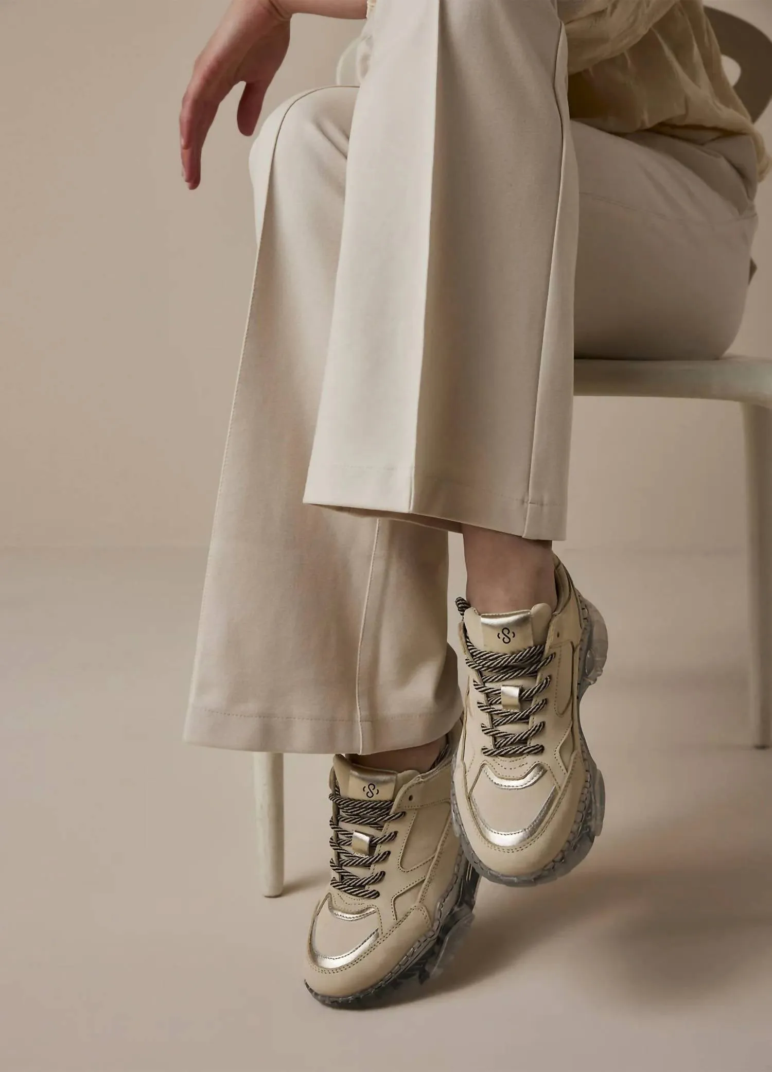 Sole Sneaker In Ivory