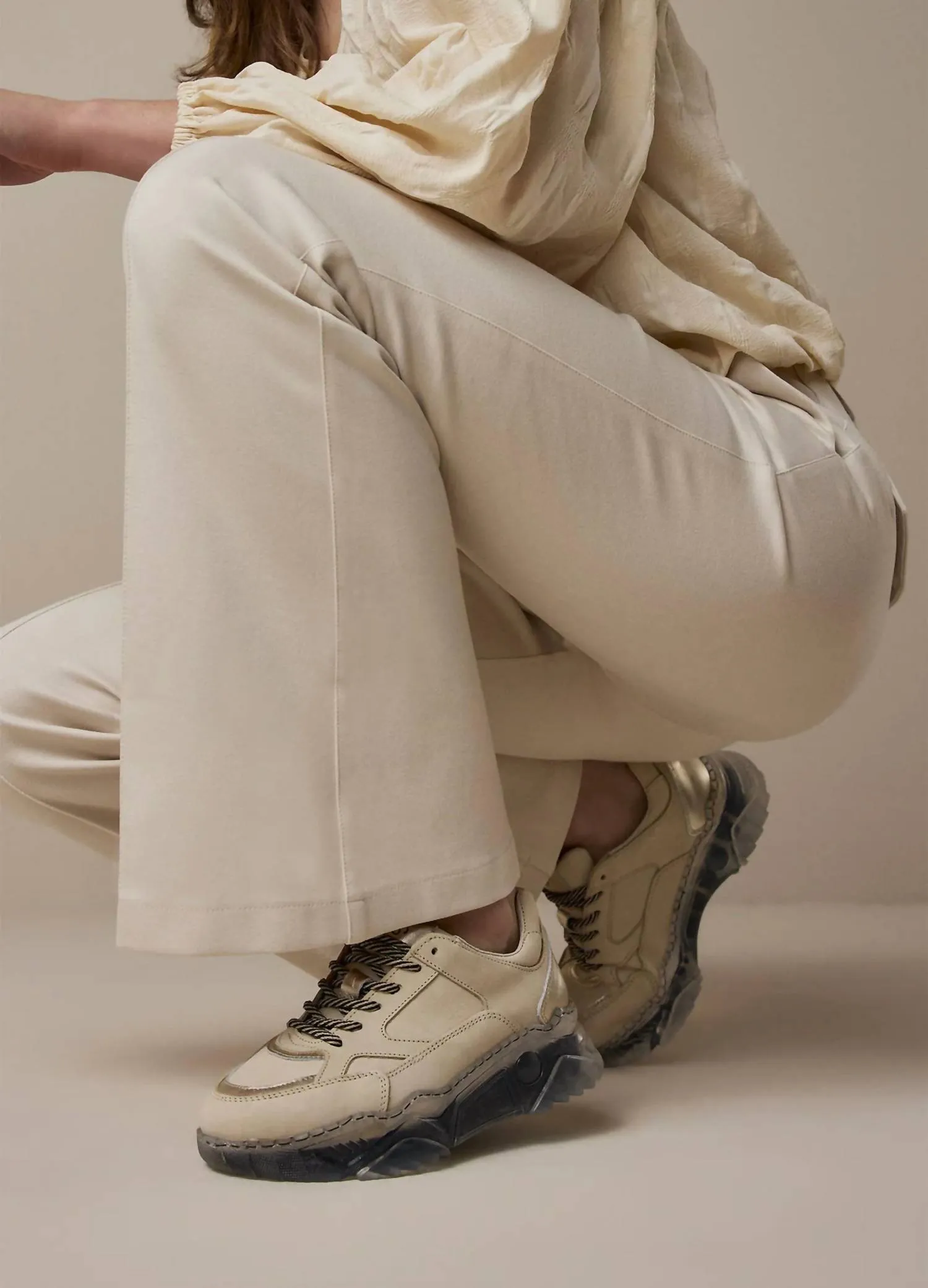 Sole Sneaker In Ivory