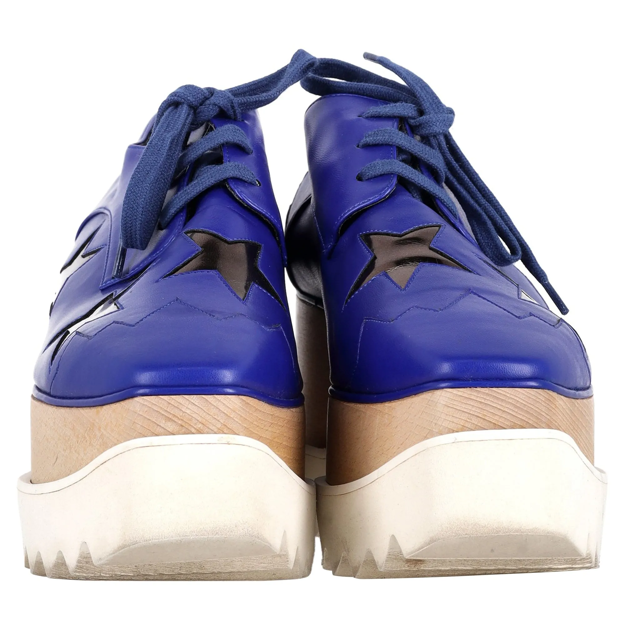 Stella Mccartney Elyse Platform Sneakers in Blue Leather