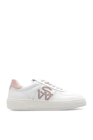 Stuart Weitzman Courtside Sneakers In White - 6