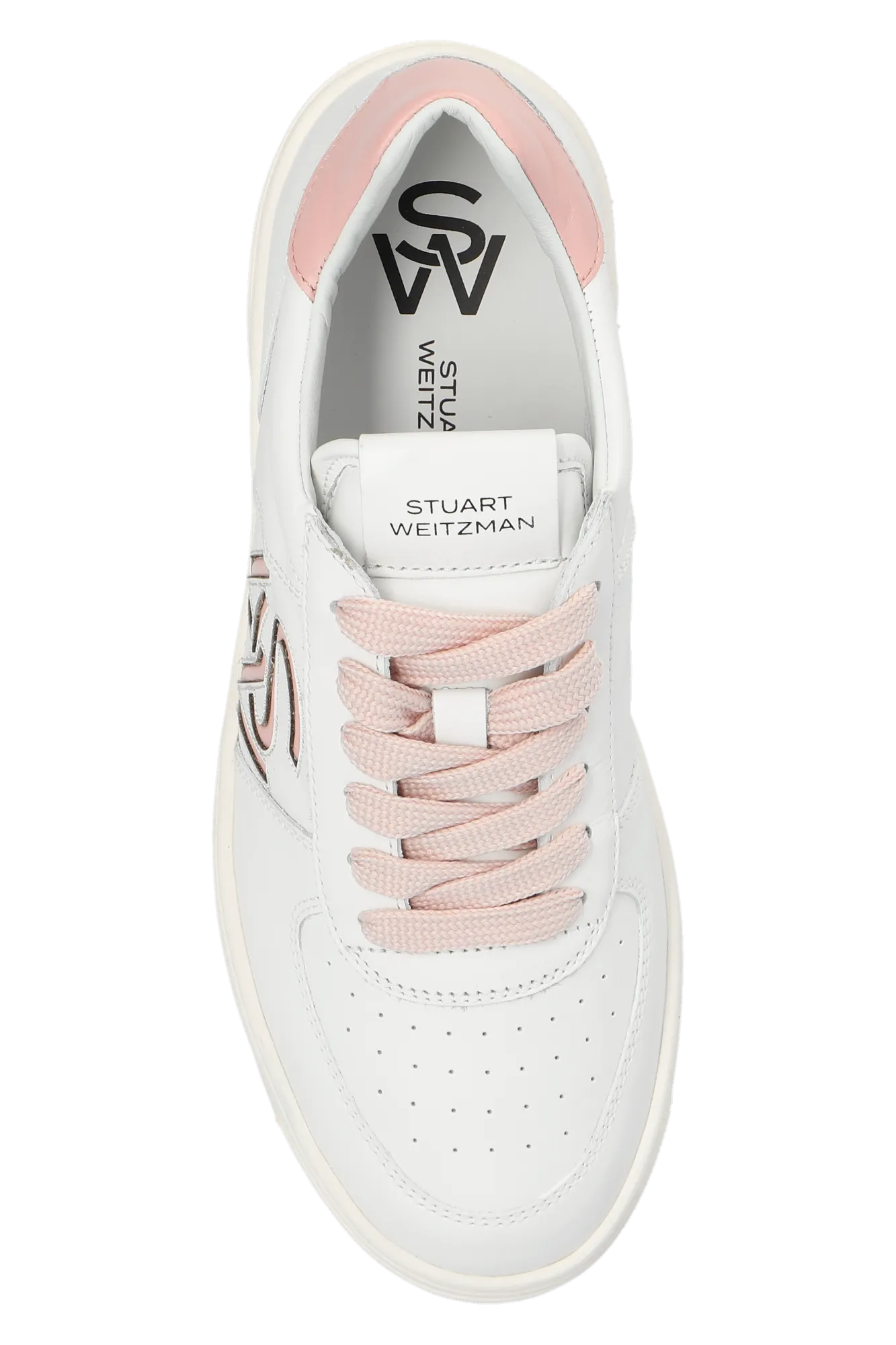 Stuart Weitzman Courtside Sneakers In White - 6