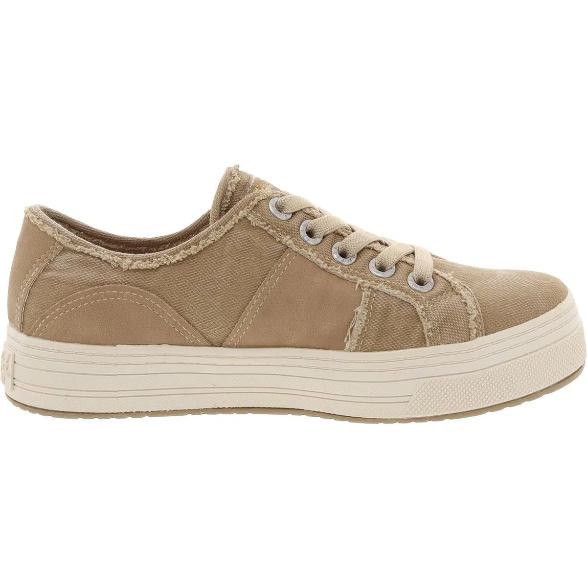 SUPERSMILE Womens Lace-Up Man Made Casual And Fashion Sneakers