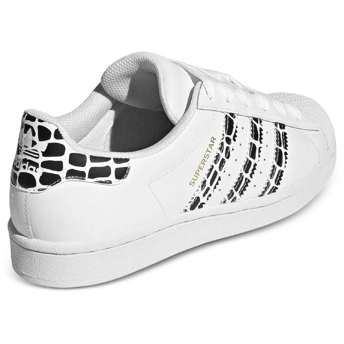 Superstar W Womens Faux Leather Lace Up Casual and Fashion Sneakers
