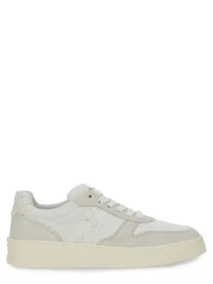 Textured Leather Sneakers