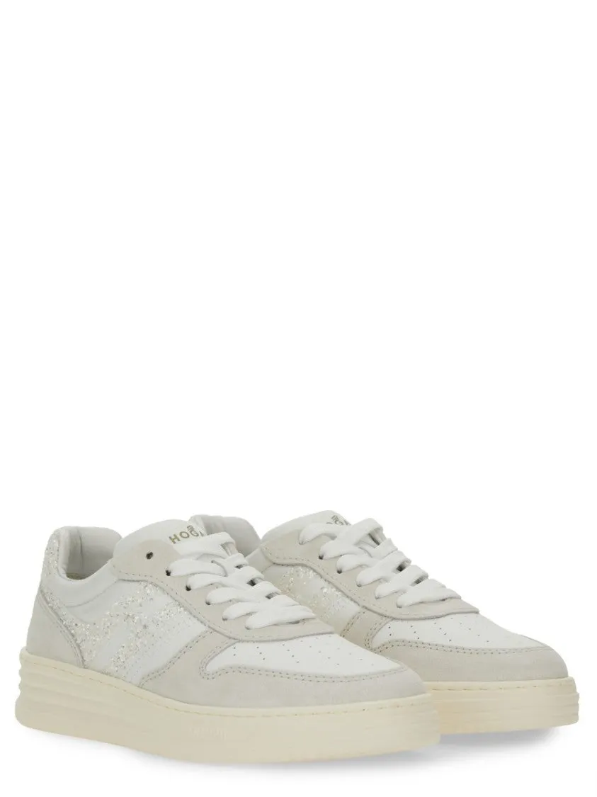 Textured Leather Sneakers