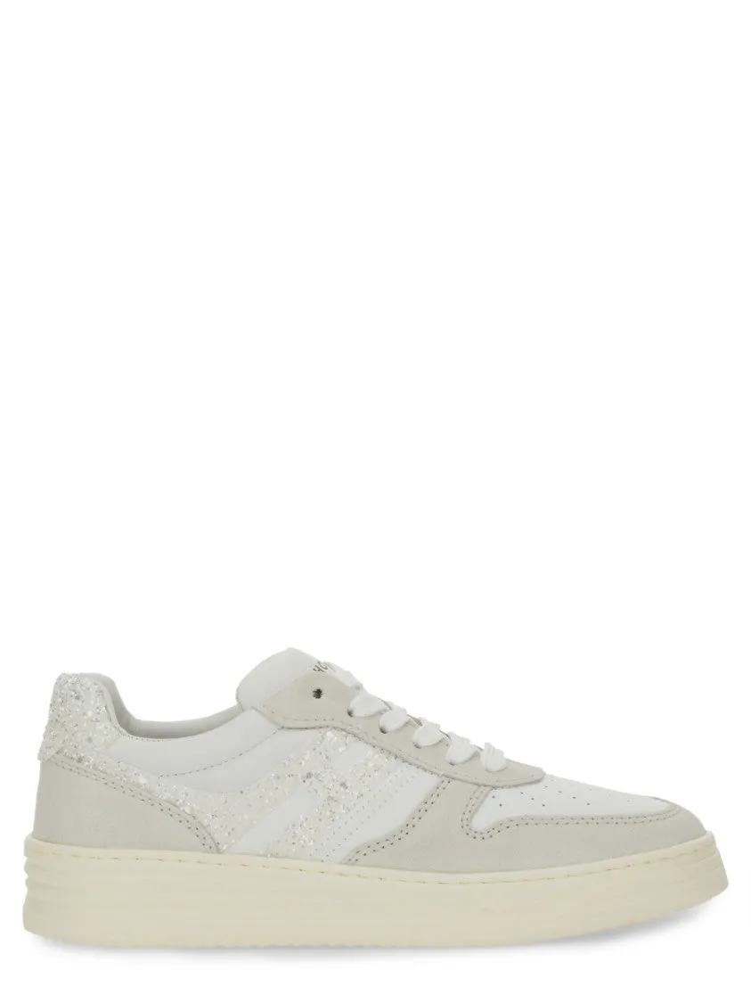 Textured Leather Sneakers