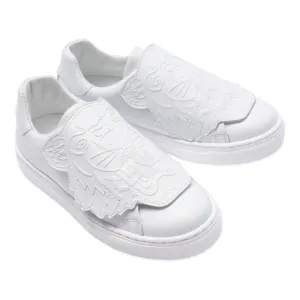 Tiger Logo White Shoes