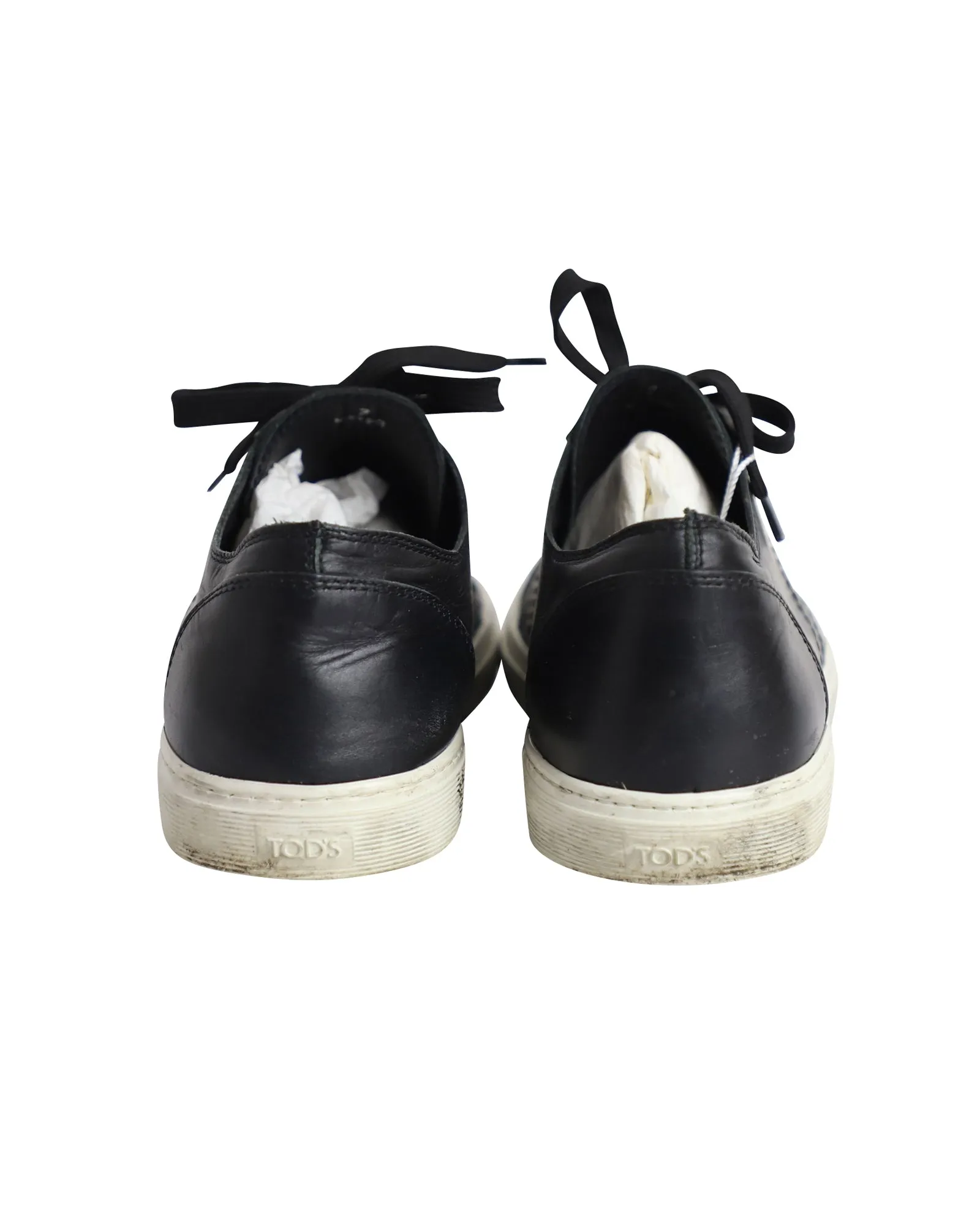 Tod's Low Top Sneakers in Black Leather