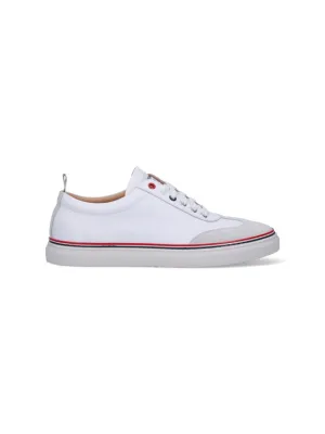 Tricolor Detail Sneakers  White