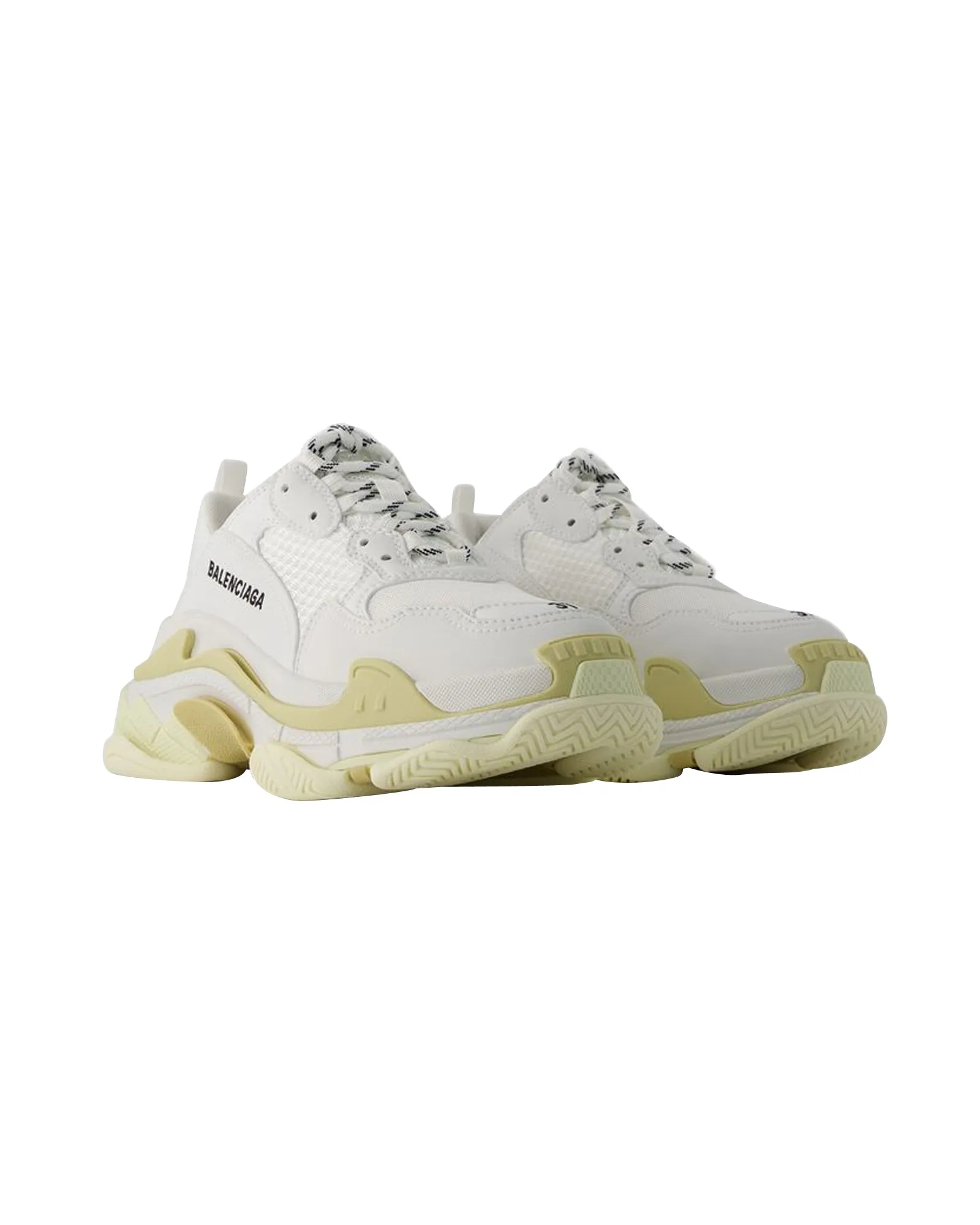 Triple S Sneakers - Balenciaga - Leather Free - White