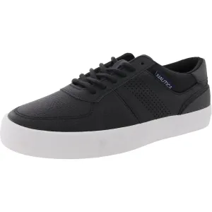 Triston Mens Lace-Up Faux Leather Casual And Fashion Sneakers