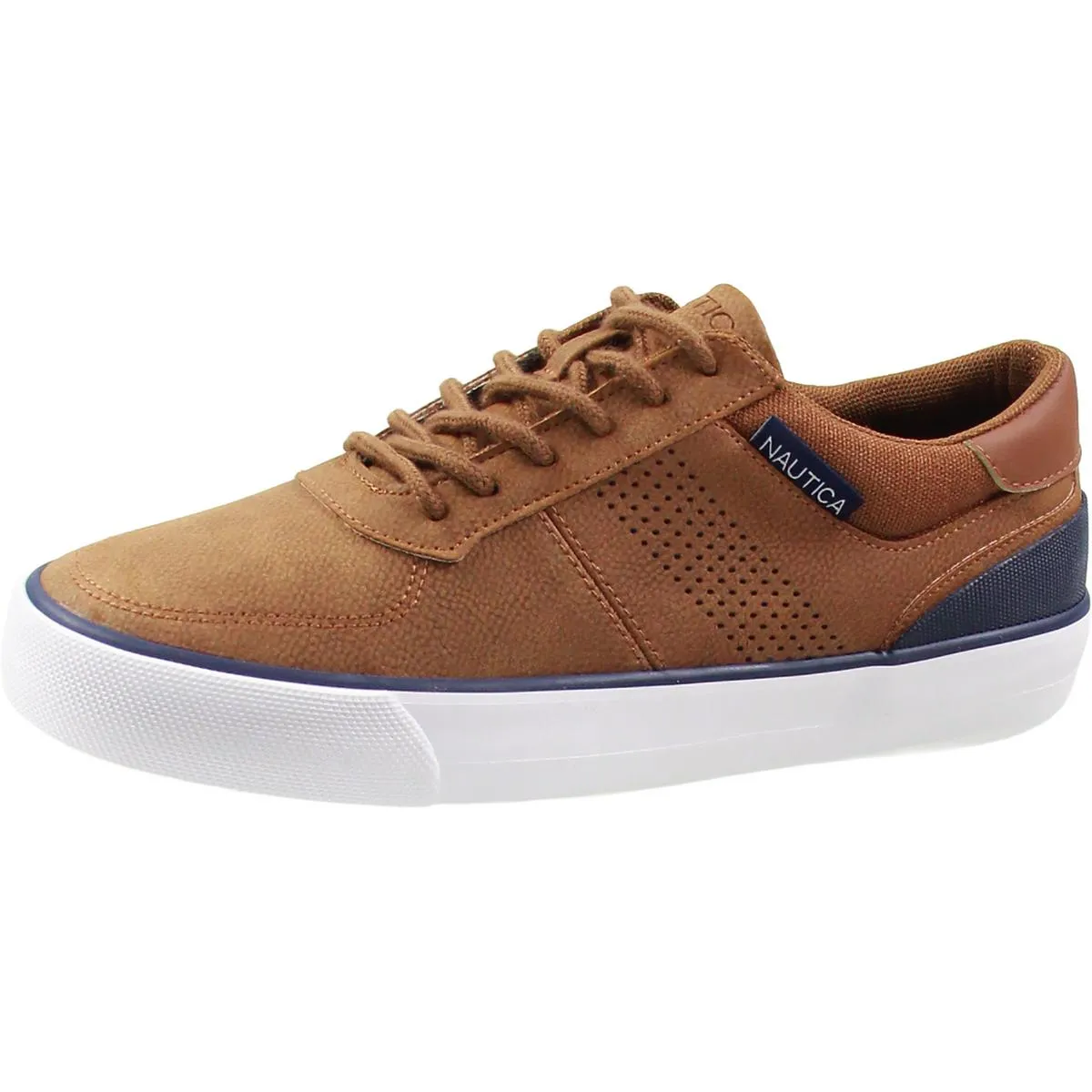 Triston Mens Lace-Up Faux Leather Casual And Fashion Sneakers