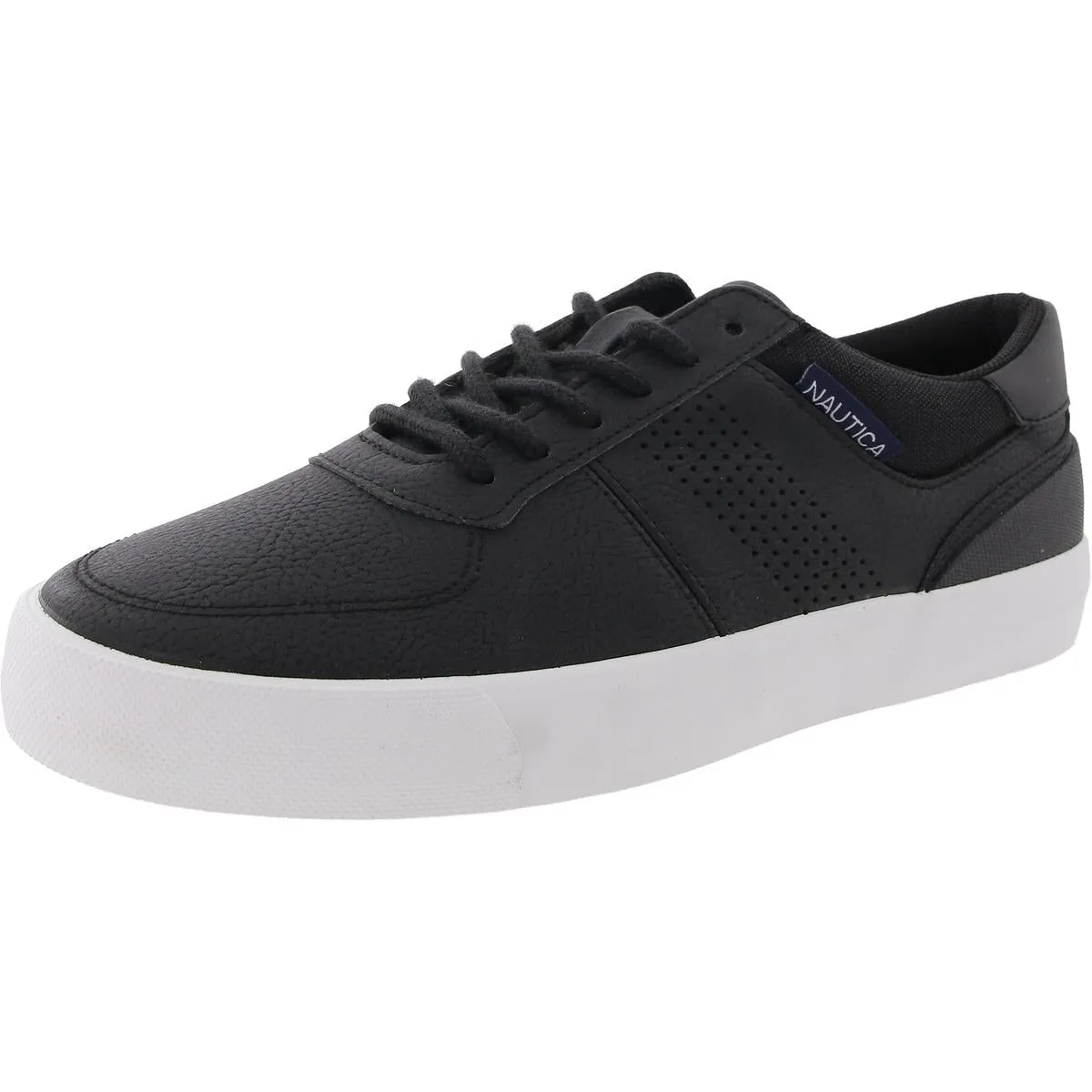 Triston Mens Lace-Up Faux Leather Casual And Fashion Sneakers