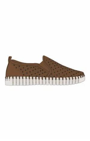 Tulip140 Men's Slip-On W/ White Sole In Cashew