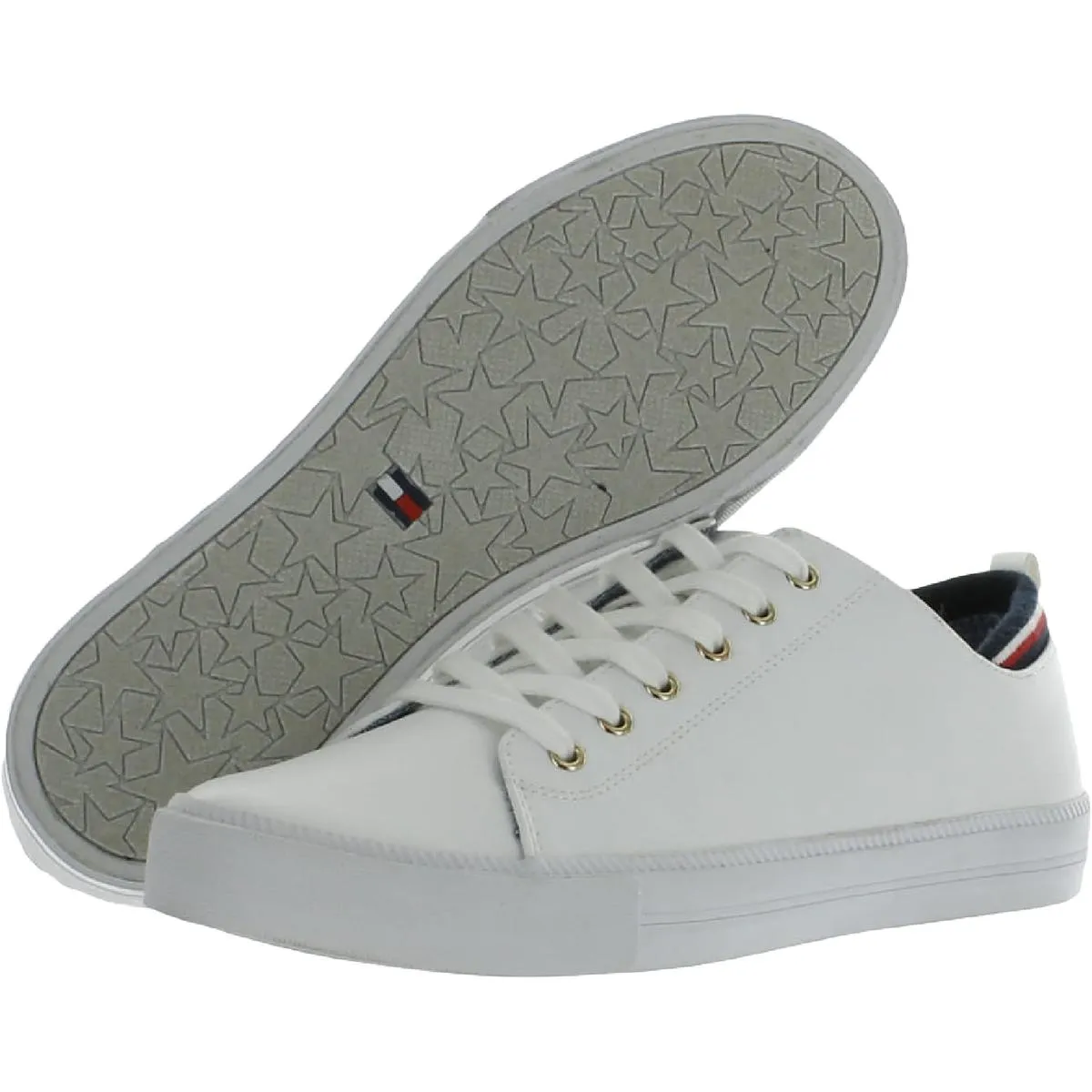 Two Womens Faux Leather Walking Casual and Fashion Sneakers
