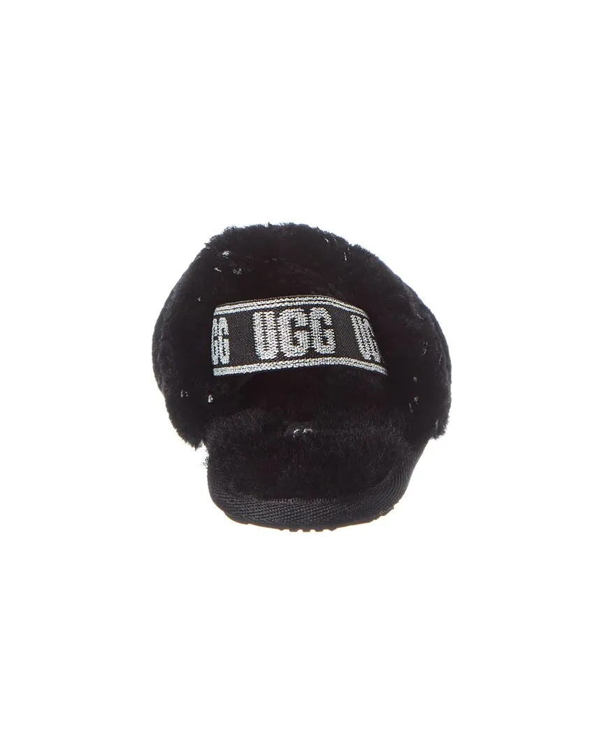 UGG Fluff Yeah Metallic Sparkle Slide