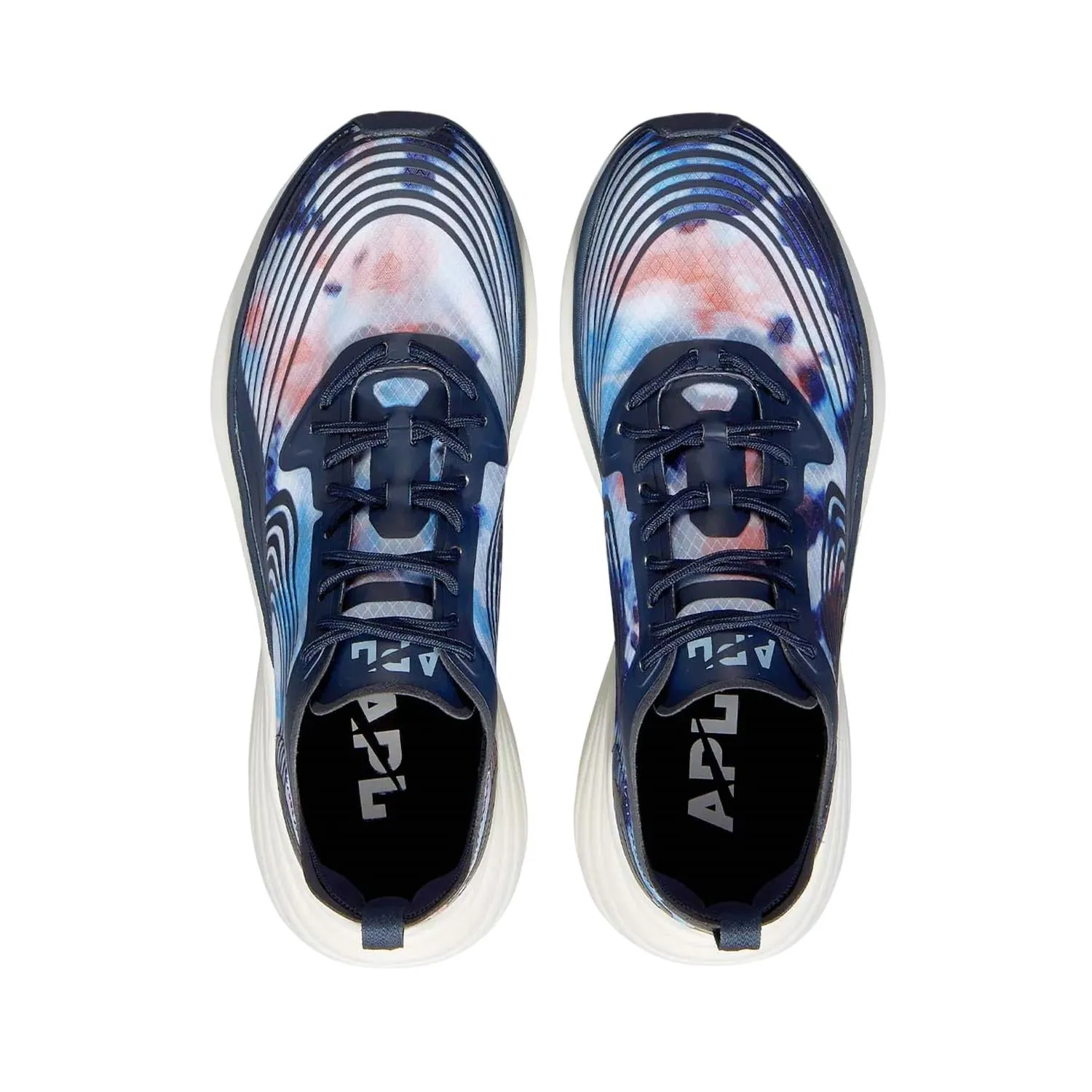 Unisex Streamline Sneaker In Midnight /ice Blue /tie Dye
