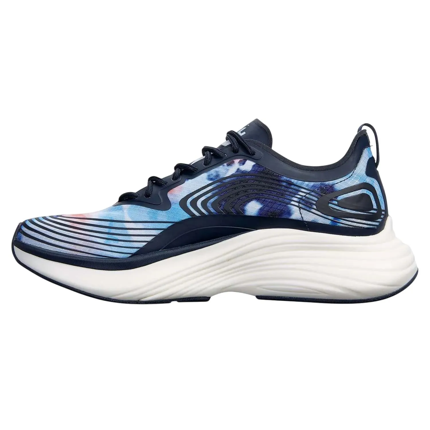 Unisex Streamline Sneaker In Midnight /ice Blue /tie Dye