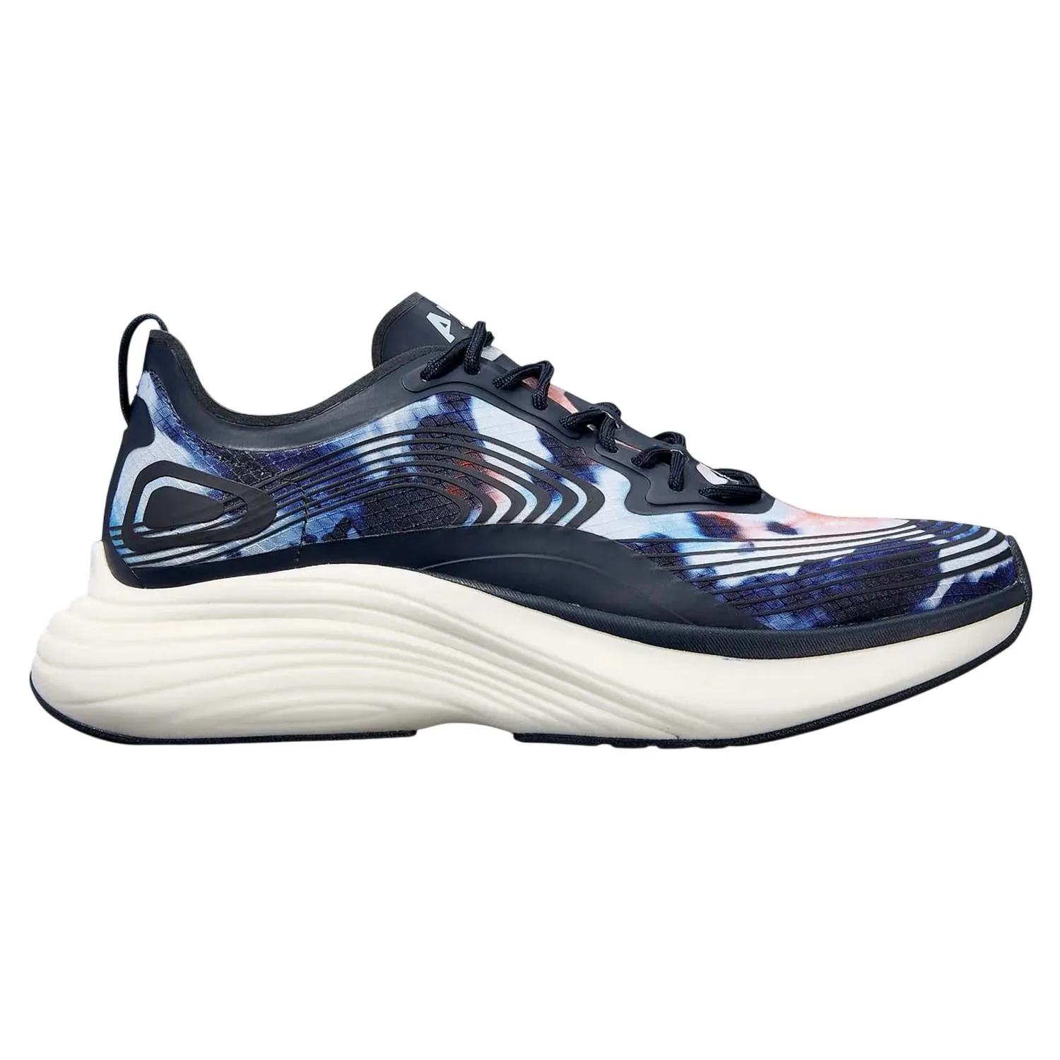 Unisex Streamline Sneaker In Midnight /ice Blue /tie Dye