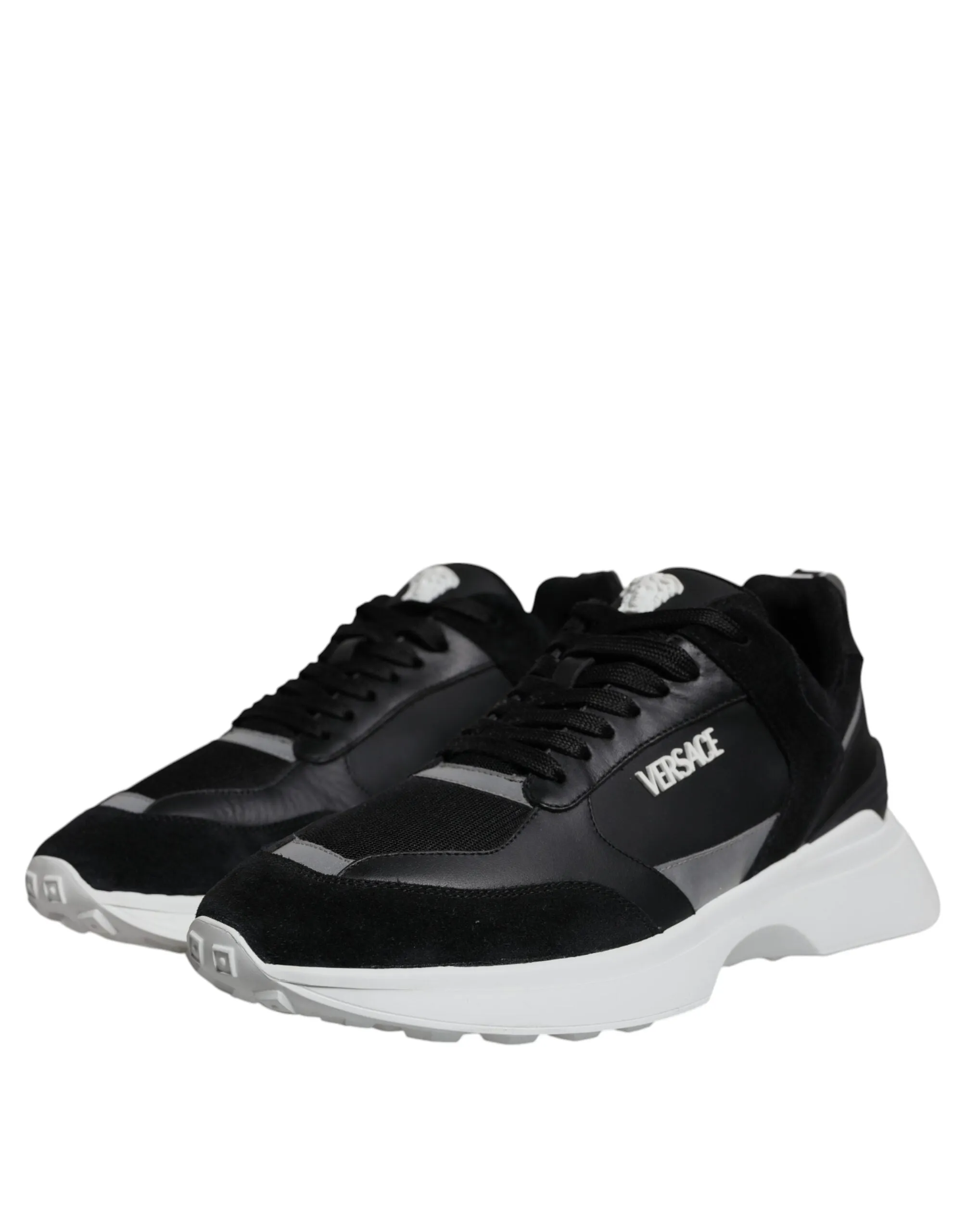 Versace  Canvas Quad Fabric Medusa Low Top Sneaker Men's Shoes