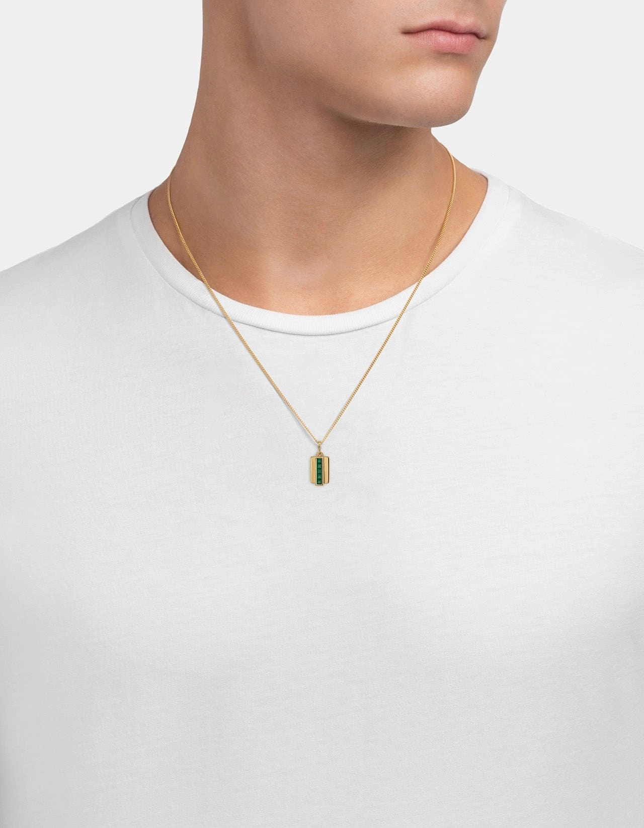 Vertigo Agate Necklace, Gold Vermeil