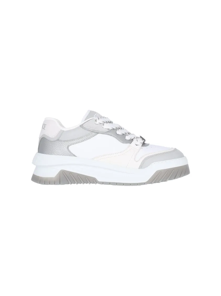 White Leather 'Odissea' Low-Top Sneakers  White