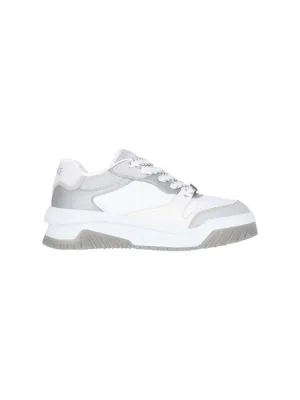 White Leather 'Odissea' Low-Top Sneakers  White
